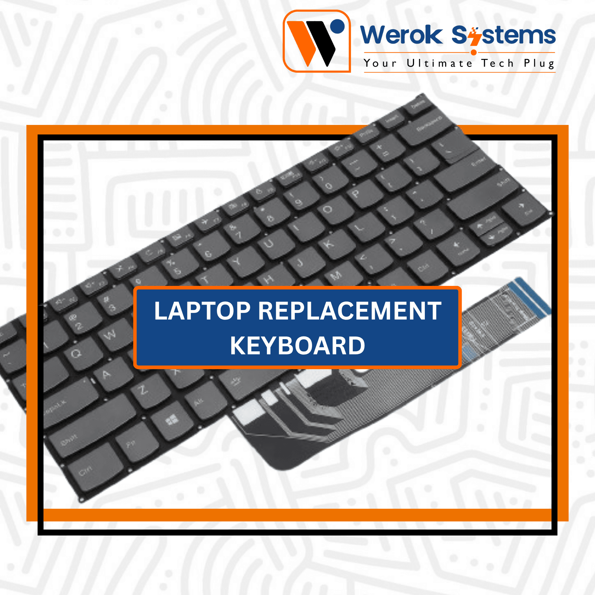 Backlit Replacement Keyboard (HP/Dell)
