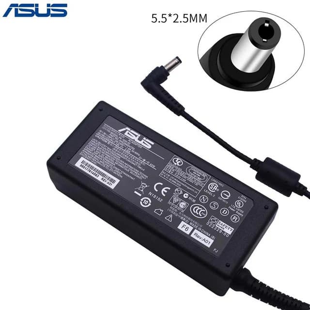 ASUS AC Power Adapter Charger 65W 19V 3.42A (5.5mm × 2.5mm)