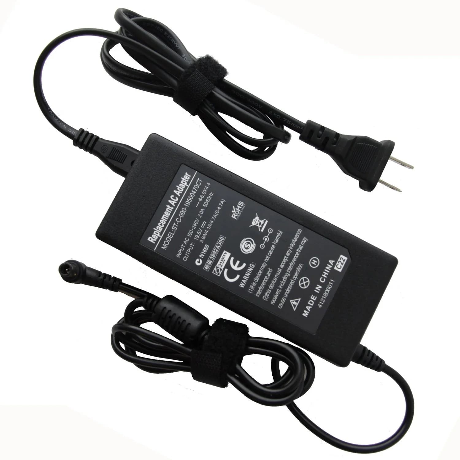 Sony 19V 4.74A 90W Laptop Adapter – Replacement Charger (6.5mm × 4.4mm with Center Pin)