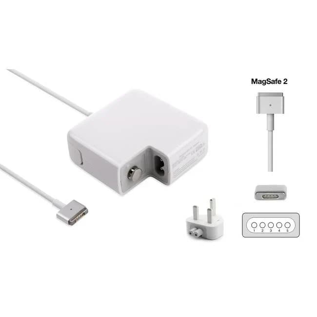 Apple MacBook 85W MagSafe 2 Power Adapter – T-Pin Replacement Charger (20V 4.25A)