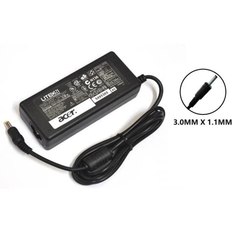 Acer 19V 2.37A 45W AC Adapter – Laptop Charger + Power Cord (3.0mm × 1.1mm)