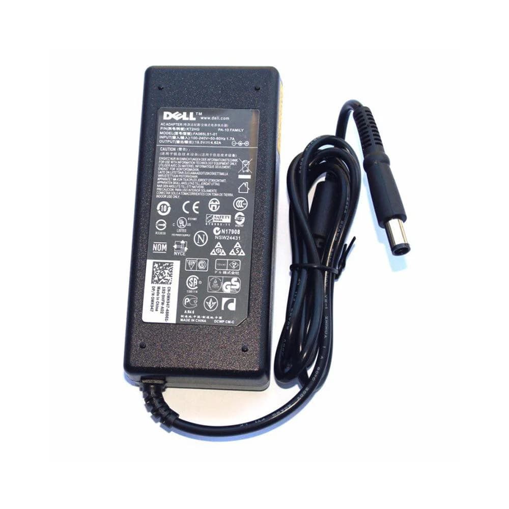 Dell 19.5V 4.62A 90W Laptop Adapter – Big Pin Charger (7.4mm × 5.0mm)